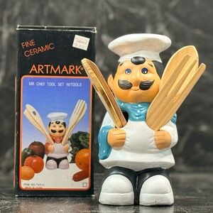 ARTMARK 1993 Fine Ceramic Mr. Chef Tool Set w/Tools